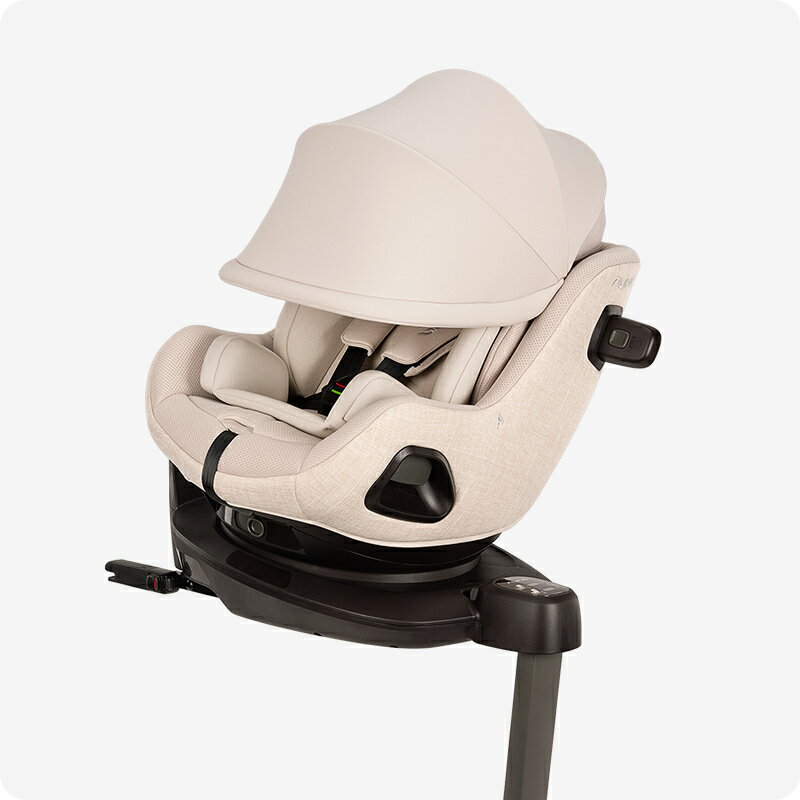 nuna ヌナ チャイルドシート プルー エアー ビスコッティ pruu air カトージ KATOJI R129 回転式 新生児 キャリー 正規品 1年保証 15ヶ月から 4歳頃まで キャノピー付 メッシュ生地 キッズ ベビー 赤ちゃん 送料無料 送料無料