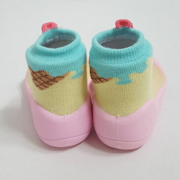 【ポイント15倍以上】Attipas (アティパス) Ice Cream アイスクリーム ピンク 12.5cm ベビーシューズ ファーストシューズ トレーニングシューズ【あす楽対応】【クリスマス プレゼント ラッピング対応】【ナチュラルリビング】