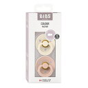 ＼400円クーポン！／ビブス BIBS カラー 2色セット アイボリー ブラッシュ Ivory Blush size 1 おしゃぶり デンマーク 北欧 天然ゴム 新生児 赤ちゃん ベビー 出産祝い 0カ月 ～ 6ヵ月 あす楽対応 3