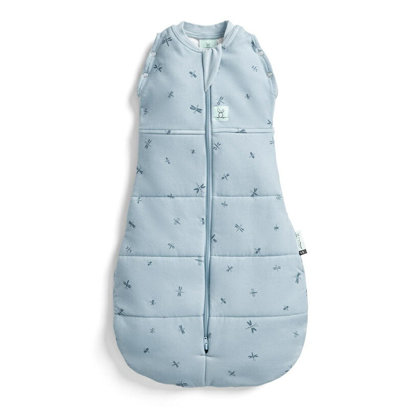  ergoPouch エルゴポーチ コクーンスワドルバッグ 冬向け 0～3か月 ドラゴンフライズ Cocoon Swaddle Bag 2.5 TOG ZEPCO-2.5T 新生児 巻かないおくるみ スワドル オーガニックコットン スリーパー 夜泣き あす楽対応