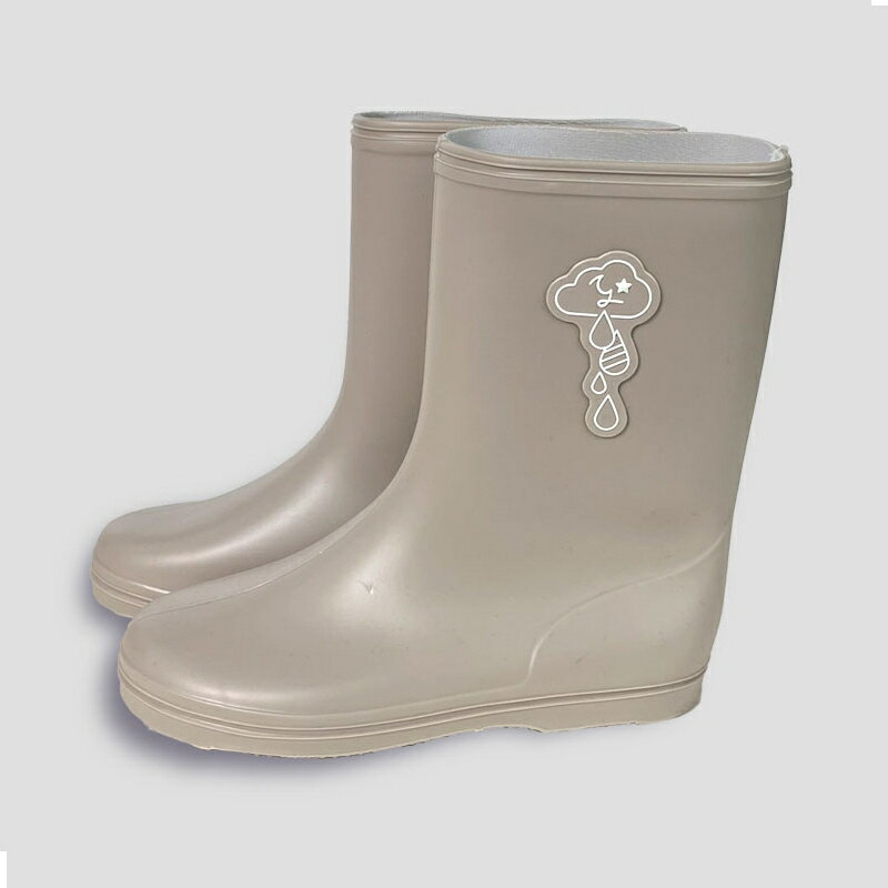 【訳あり・在庫限り・お買い得】 アウトレット レインシューズ KIDS ベージュ 19cm 長靴 キッズ 子供 レイングッズ 雨具 入園 入学準備 女の子 男の...
