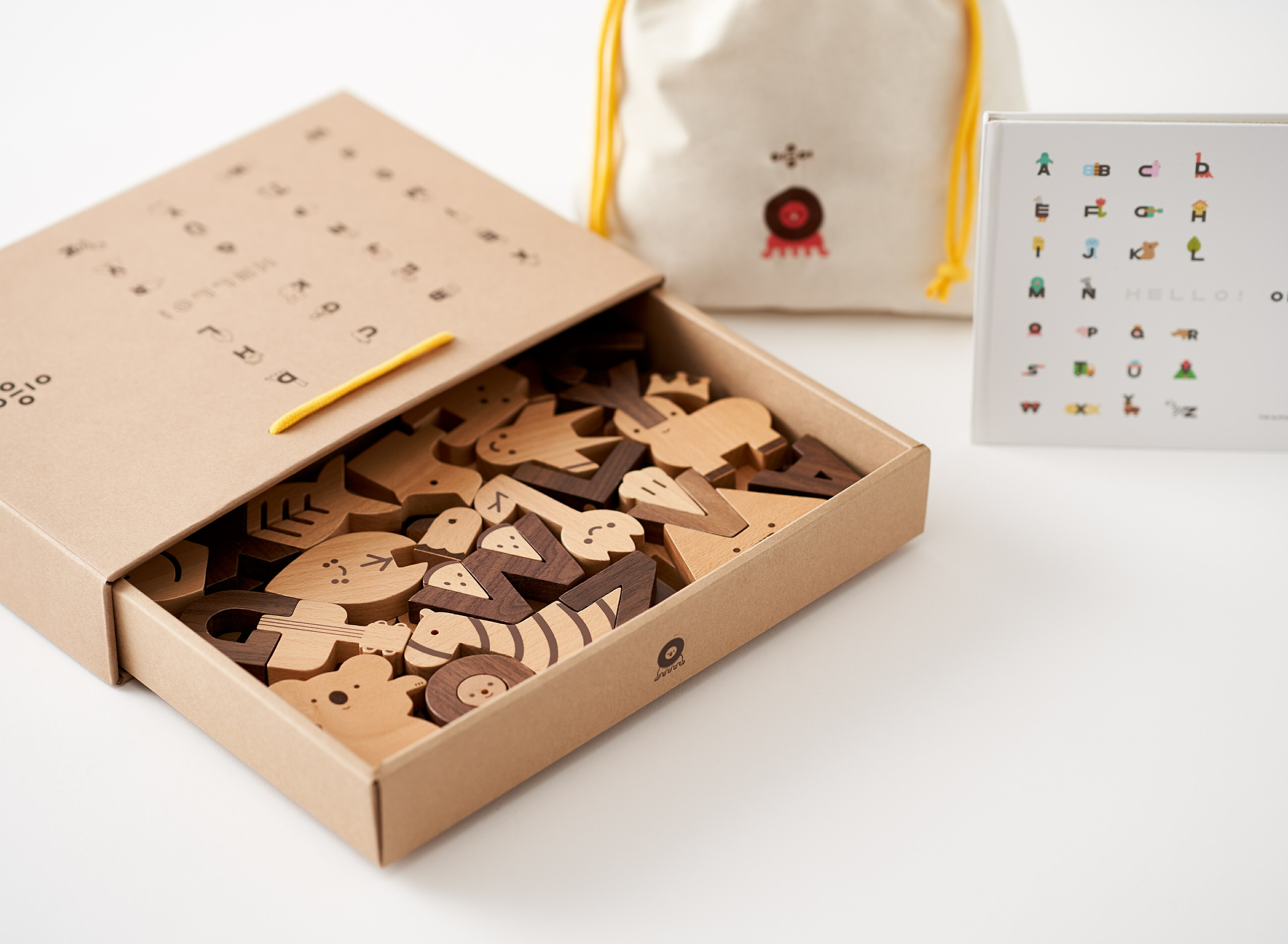 oioiooi アルファベットブロックセット 木のおもちゃ 知育玩具 つみき 積木 出産祝い あす楽対応 送料無料 2