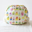【メール便対応】 kucca 布おむつカバー SWEET HOME Mサイズ 8〜11kg テープタイプ 新生児から