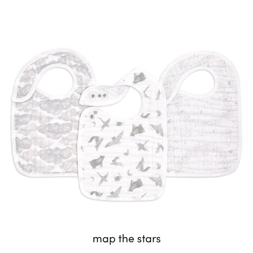 エイデンアンドアネイ 【安心の正規品】 エイデンアンドアネイ オーガニックスナップ付きビブ 3枚入り map the stars エイデンアンドアネイ 【安心の正規品】 エイデンアンドアネイ オーガニックスナップ付きビブ 3枚入り map the stars