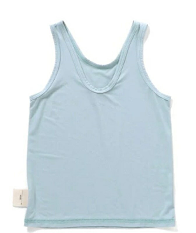 ＼全商品11倍！／F.O正規販売店 Ampersand アンパサンド かくれんぼインナー ひんやり メッシュ タンクトップ 接触冷感 サックス 80cm 肌着 女の子 キッズ アンダーウェア FOインターナショナル あす楽対応