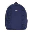 Ampersand アンパサンド フリルスキマカゼバックパック ネイビー S リュック 背中 冷却シート 通園 通学 キッズ ベビー 夏 新作 エフオー 熱中症対策 暑さ対策