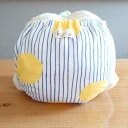 【メール便対応】 kucca クッカ 布おむつカバー 黄色い太陽 by niko's design Lサイズ 10kg〜 テープタイプ トイレトレーニング