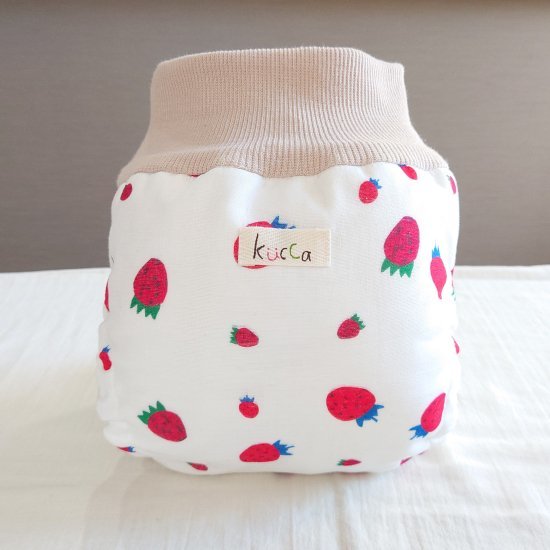 【メール便送料無料】 kucca クッカ パンツ型布おむつカバー Miss Strawberry Crazy Lサイズ 10kg～ パンツ型 トイレトレーニング あす楽対応