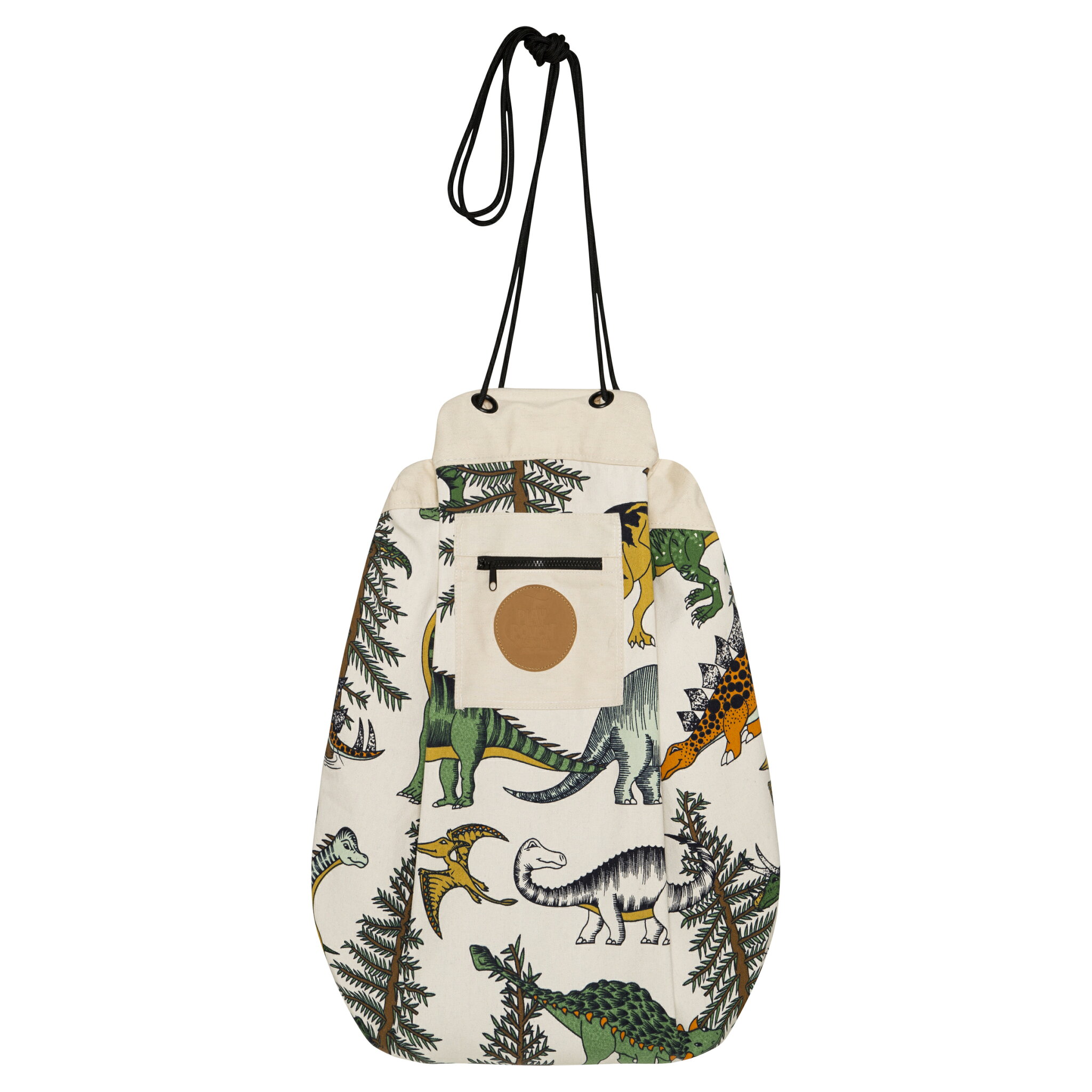 \全商品12倍!/【正規品】 playpouch プレイポウチ ディノ・アイランド 片面プリント シンプル ストレージボックス プレイマット おかたづけ 収納ボックス プレイポウチ あす楽対応