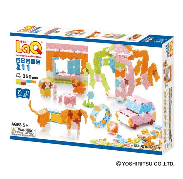 【ポイント15倍以上】LaQ ラキュー Basicベーシック 211 パステル 知育玩具 ブロック【あす楽対応】【クリスマス プレゼント ラッピング対応】【ナチュラルリビング】