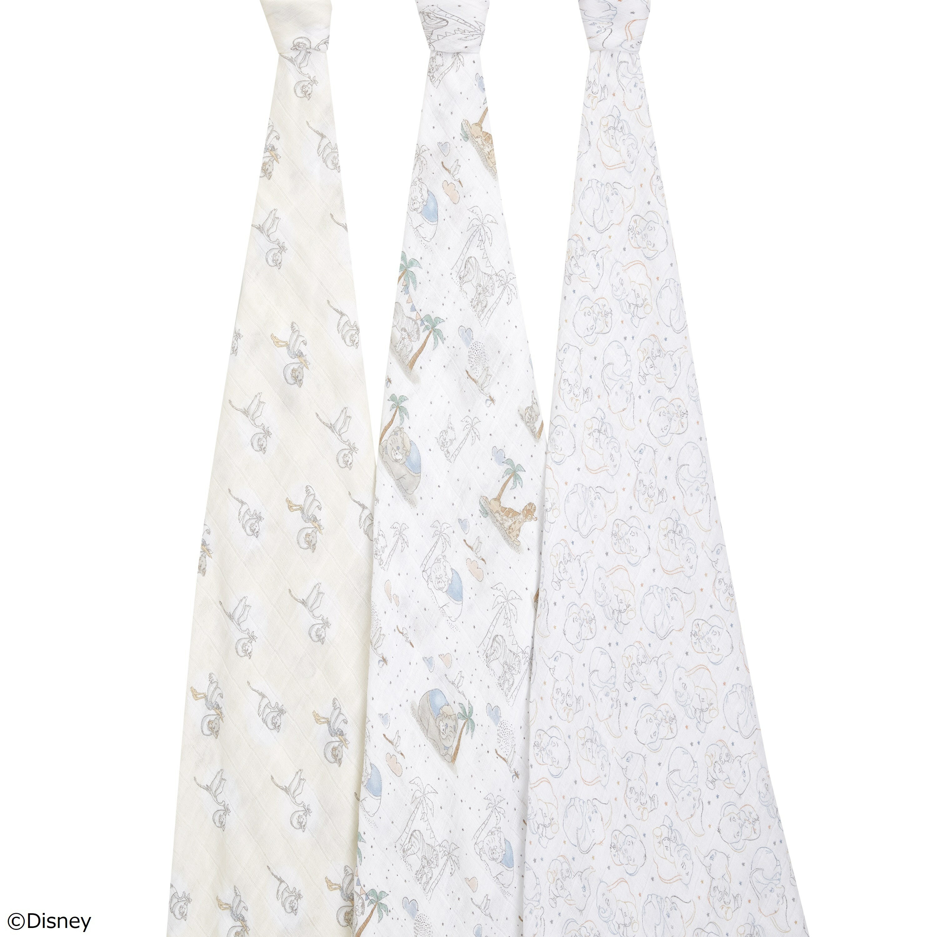 【ラッピング無料】 エイデンアンドアネイ ディズニー aden+anais モスリンスワドル my darling dumbo マイダーリンダンボ おくるみスワドル ブランケット 3枚入り 赤ちゃん ベビー 出産準備 出産祝い 誕生日 ギフト プレゼント 正規品 2