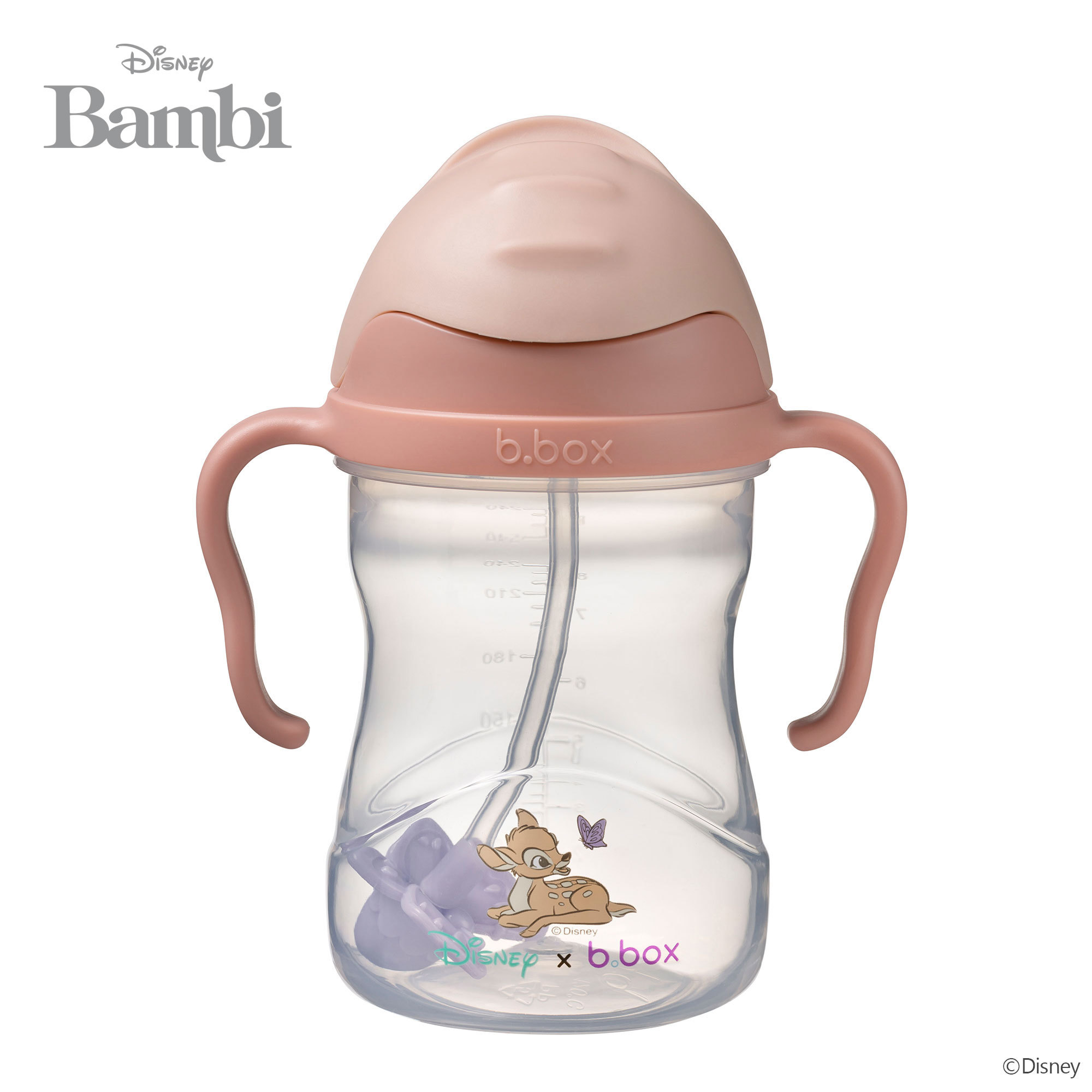 ビーボックス b.box ディズニーシリーズ シッピーカップ Disney Sippy cup バンビ Bambi ストローマグ ストローボトル 水筒 240ml あす楽対応