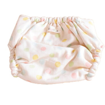\ポイント更に3倍/【メール便対応】 kucca クッカ 布おむつカバー ラムネサボンドッツ Sサイズ (3〜7kg) テープタイプ 新生児から【ナチュラルリビング】