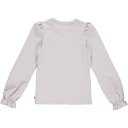 【メール便無料】 グリーンコットン Musli オーガニックコットン 長袖 フリルトップス ソフトライラック Cozy me frill top soft lilac 128cm あす楽対応 2