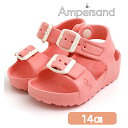 F.O正規販売店 Ampersand アンパサンド EVA サンダル ピンク 14cm マジックテープ 水遊び おしゃれ サンダル FOインターナショナル あす...