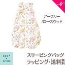 エイデンアンドアネイ スリーパー ＼全商品12倍！／【日本正規品】【送料無料】【ラッピング無料】 エイデンアンドアネイ aden+anais オーガニック スリーピングバッグ アースリー ローズウッド 6～18か月 ガーゼ スリーパー 寝冷え防止 あす楽対応