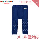 ＼さらに4倍！／正規品 ミキハウス ホットビスケッツ mikihouse HOT BISCUITS リボン×ドット レギンス ネイビー 120cm 70-9802-824 スパッツ あす楽対応