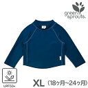 ＼全商品12倍！／ラッシュガード キッズ メール便対応 i play アイプレイ 長袖 ラッシュガード ネイビー XL 18ヶ月～24ヶ月 紫外線対策 UVケア 水着 greensprouts by iplay あす楽対応