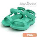 F.O正規販売店 Ampersand アンパサンド EVA テープサンダル エメラルドグリーン 19cm 水遊び おしゃれ サンダル FOインターナショナル