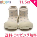 Attipas アティパス Dotdot ドットドット スパークル ホワイト 11.5cm ベビーシューズ ファーストシューズ トレーニングシューズ あす楽対応