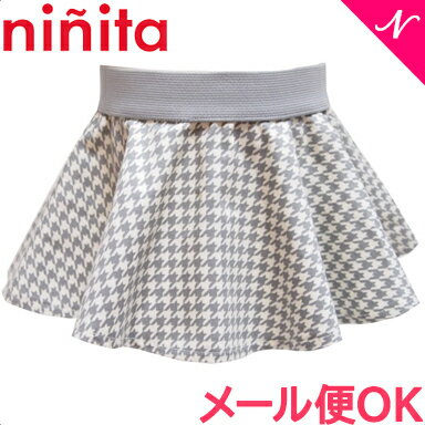 ニニータ ninita サークルスカート 千鳥柄 グレー Circleスカート little baby スカート ベビー服 あす楽対応 送料無料