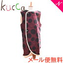 【メール便送料無料】 kucca クッカ 4重ガーゼ×オーガニックパイル スリーパー まるマルmaroonRED Lサイズ 4～7歳 あす楽対応 1