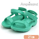 F.O正規販売店 Ampersand アンパサンド EVA テープサンダル エメラルドグリーン 21cm 水遊び おしゃれ サンダル FOインターナショナル