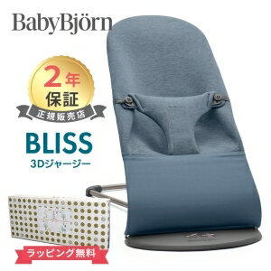 日本正規品 2年保証 送料無料 ベビービョルン バウンサー ブリス 3D ジャージー ダブブルー BabyBjorn Bliss 3D ジャ…
