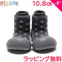 Attipas アティパス Dotdot ドットドット チャコール 10.8cm ベビーシューズ ファーストシューズ トレーニングシューズ(4)