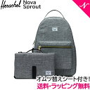 正規品 ポイント10倍 HERSCHEL ハーシェル マザーズリュック Nova Backpack Sprout Raven Crosshatch おむつ替えマットつき マザーズバッグ パパリュック シンプル 大容量 小旅行 あす楽対応