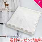 正規品 送料無料 G.H.HURT&SON ジーエイチハートアンドサン Nottingham Lace Knitted Baby Shawl ノッティンガムレースショール ホワイト あす楽対応