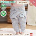 メール便無料 グリーンコットン Musli オーガニックコットン 花柄 リボン パンツ ブリージー DAISY bow pants Breezy 62～98cm