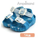 F.O正規販売店 Ampersand アンパサンド EVA サンダル ブルー 14cm マジックテープ 水遊び おしゃれ サンダル FOインターナショナル あす...
