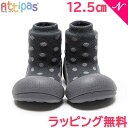 Attipas アティパス Dotdot ドットドット チャコール 12.5cm ベビーシューズ ファーストシューズ トレーニングシューズ あす楽対応