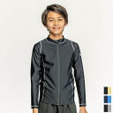 \全商品12倍!/ナイキ NIKE SS24 BOYS ロングスリーブ F/Z UV ハイドロガード グレー/ブルー/イエロー 120 130 140 150 ...