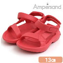 F.O正規販売店 Ampersand アンパサンド EVA テープサンダル レッド 13cm 水遊び おしゃれ サンダル FOインターナショナル
