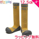 Attipas アティパス Need Milk ニードミルク イエロー 12.5cm ロング丈 ベビーシューズ ファーストシューズ トレーニングシューズ
