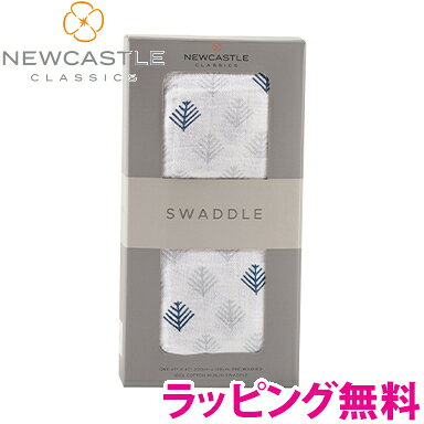 ＼ポイント更に3倍／【正規品】【ラッピング無料】 ニューキャッスルクラシックス (NEWCASTLE CLASSICS) コットンスワドル シングル Glacier Branchy おくるみ【ナチュラルリビング】
