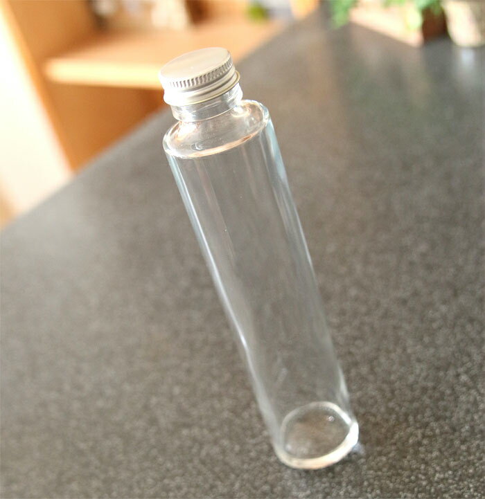 ハーバリウム瓶 200ml×5本セット（アルミキャップ付き） ハーバリウム 瓶 円柱 円柱大 丸瓶 ハーバリウムガラス瓶 ガラス瓶 ガラスボトル ハーバリウム 植物標本 国産 国内産 日本製 3