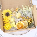 ひまわり イエロー系 花材 セット 詰め合わせ 【A6】| 花材 キット 黄色 イエロー ワークショップ フラワー 花 結婚式 ウエディング 席札 リングピロー...