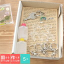 <固まるオイル&作り方用紙付き> アクリル キーホルダー キット (イルカ) 【5点セット】 [ 海 動物 どうぶつ チャム ハーバリウム レジン パーツ 土台...