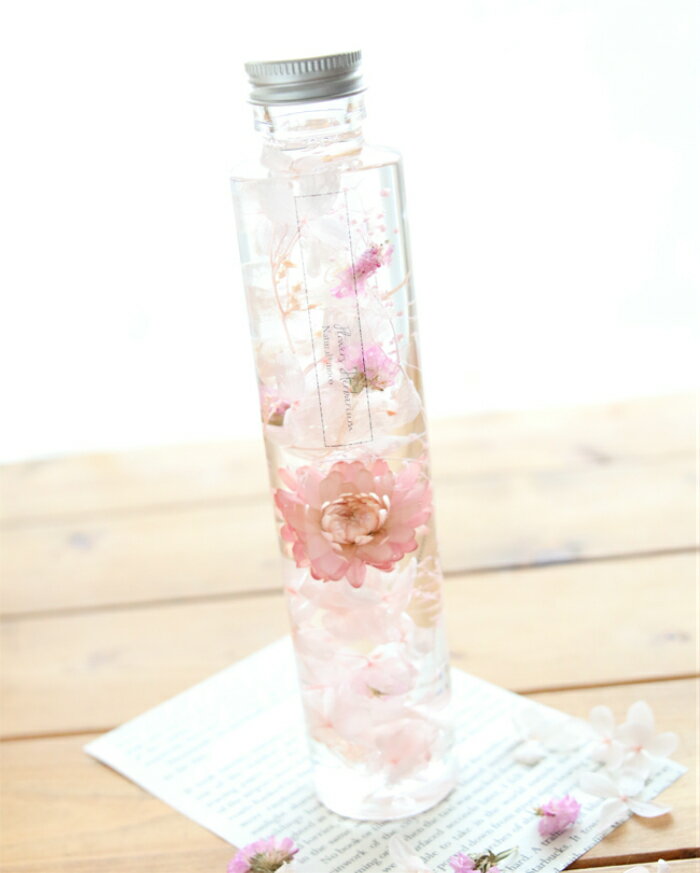桜色のやさしい 淡い雰囲気のハーバリウム完成品 ハーバリウム さくら色 完成品 入学祝い 就職祝い 転職祝い トレンド 合格祝い 母の日 プレゼント ピンク ギフト さくら 桜 アレンジ 花