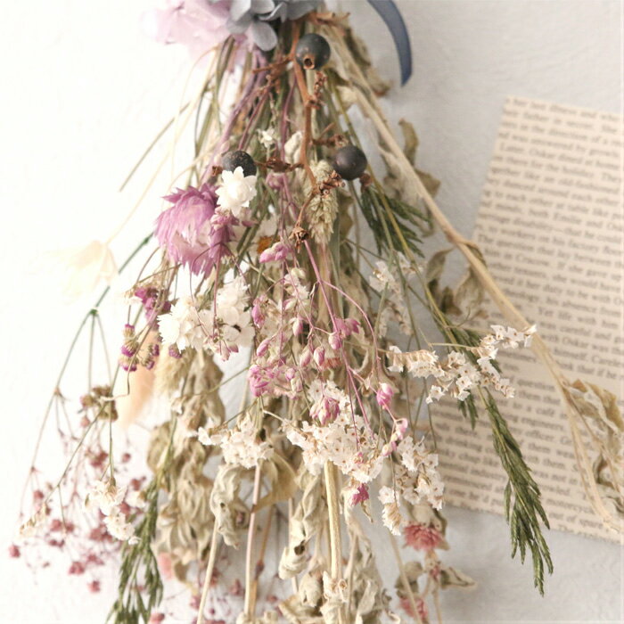 手作りキット スワッグ クラシカルPU （M） 【ドライフラワー ブーケ ドライフラワー詰め合わせ ギフト プレゼント 結婚式 ウェディング 誕生日 結婚祝い 花 結婚祝い 送別 卒園 卒業 就職 引越祝い 贈り物 母の日 】