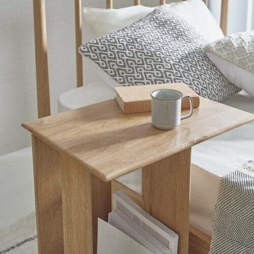 サイドテーブル おしゃれ 北欧 木製 ナイトテーブル スリム コーヒーテーブル ベッドサイド ソファサイド 幅32cm ナチュラル