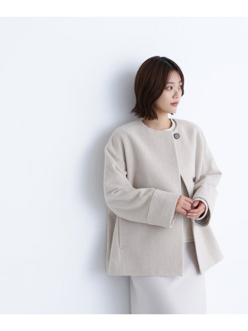 매일 "딱" 캐시미어 혼합 코트 NATURAL BEAUTY BASIC 내츄럴 뷰티 베이직 재킷 아우터 블루존 점퍼 블랙 블루 브라운 베이지 그레이 [무료 배송] [Rakuten Fashion]