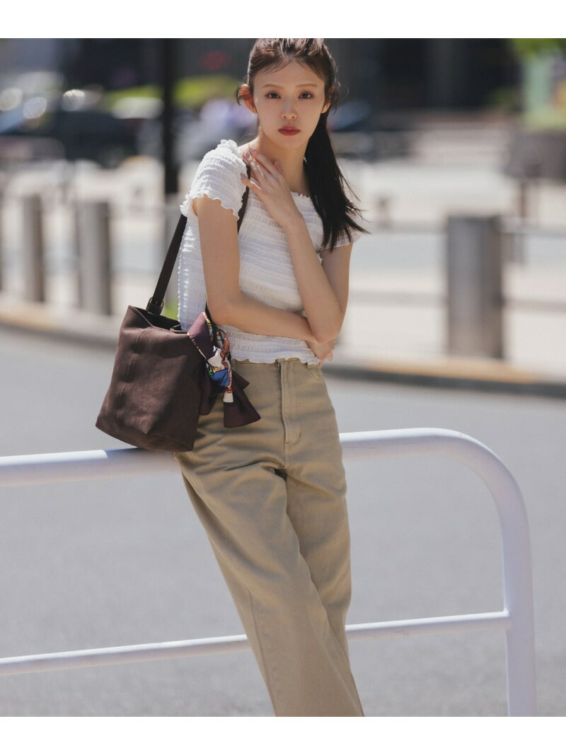 epa】twill wide pants ツイルワイドパンツS ベージュ TWILL