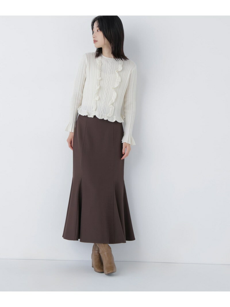 【SALE／10%OFF】ヘム切替マーメイドスカート NATURAL BEAUTY BASIC ナチュラルビューティベーシック スカート その他のスカート ブラック ベージュ ブルー【RBA_E】【送料無料】[Rakuten Fashion]のサムネイル