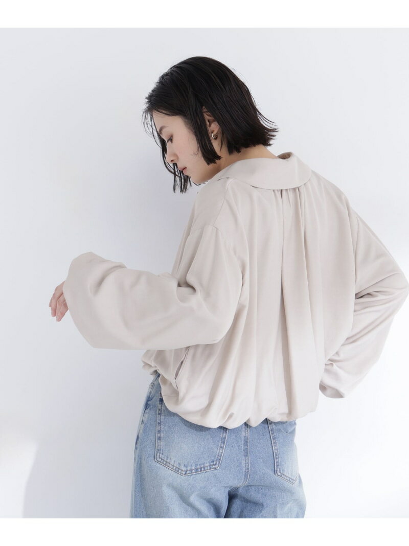 Rakuten - 【SALE／50%OFF】ステンカラーバルーンブルゾン NATURAL BEAUTY BASIC ナチュラルビューティベーシック ジャケット・アウター ブルゾン・ジャンパー ホワイト ピンク ベージュ【RBA_E】【送料無料】[Rakuten Fashion]