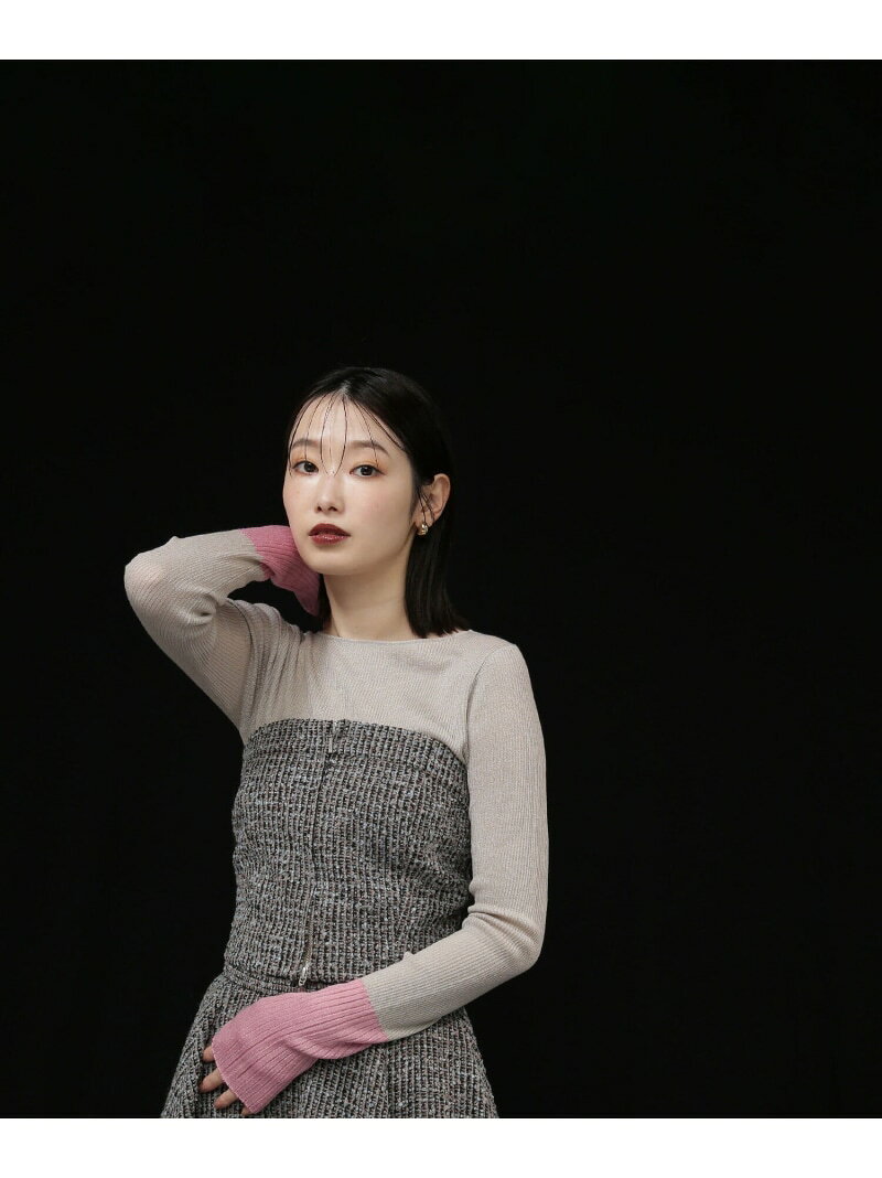 【SALE／60%OFF】ツイードビスチェ NATURAL BEAUTY BASIC ナチュラルビューティベーシック トップス シャツ・ブラウス【RBA_E】[Rakuten Fashion]