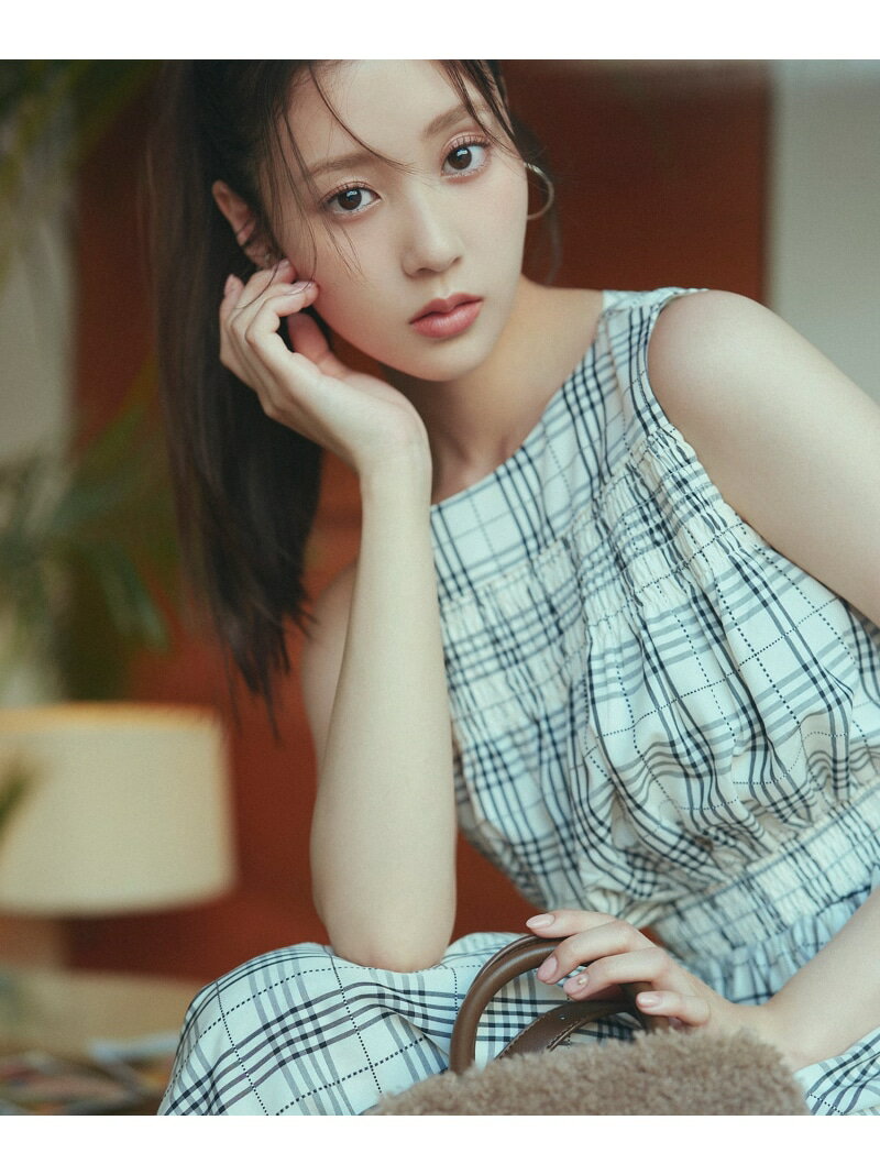 【SALE／30%OFF】モノトーンチェックワンピース NATURAL BEAUTY BASIC ナチュラルビューティベーシック ワンピース・ドレス ワンピース【RBA_E】【送料無料】[Rakuten Fashion]のサムネイル